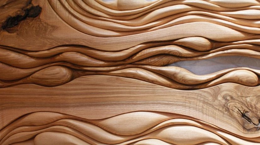 sculpture sur bois, détail